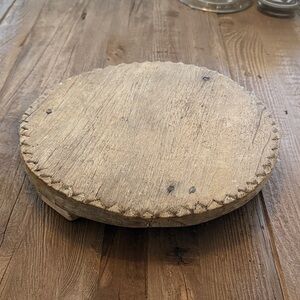 Rustic Wooden Round Riser